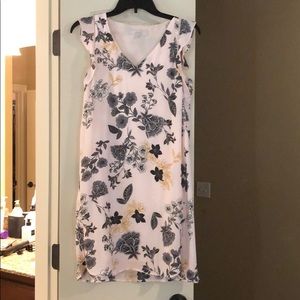 Pink with Grey Flowers XS Dress